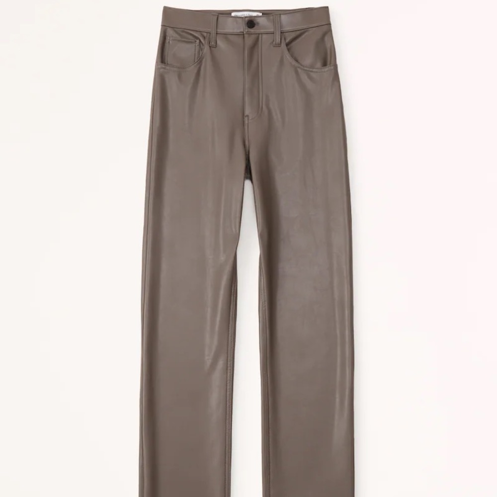 Abercrombie vegan leather pants (Long)